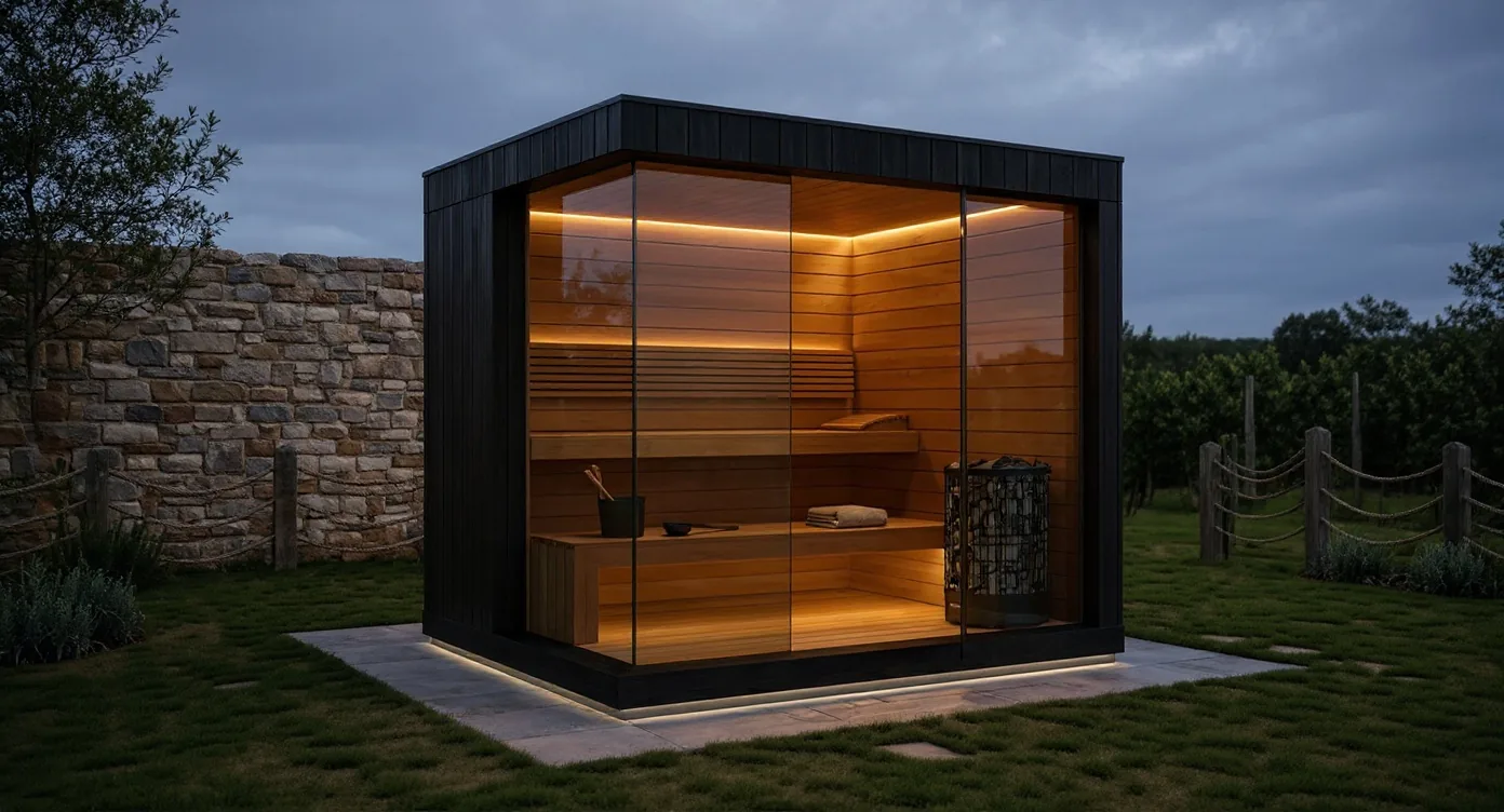 Kriteriji za odabir outdoor sauna: prostor, kapacitet, mod, peć, materijali, ritual